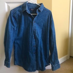 Blue vintage flannel